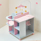 Olivia's Little World 6-in-1 Wooden Baby Doll Changing Station with Crib, Changing Table, High Chair, Double-Door Closet, Sink and Washing Machine