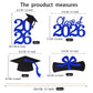 Graduation Decorations Centerpieces for table 2026, Double-sided Class of 2026 Cake Topper picks for Graduation Party Decoration Party favors(16 PCS