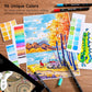 Shuttle Art Dual Tip Brush Pens, 96 Colours Fine and Brush Tip Markers Set with Pen Holder & 1 Colouring Book, Felt Tip Colouring Pens for Adults