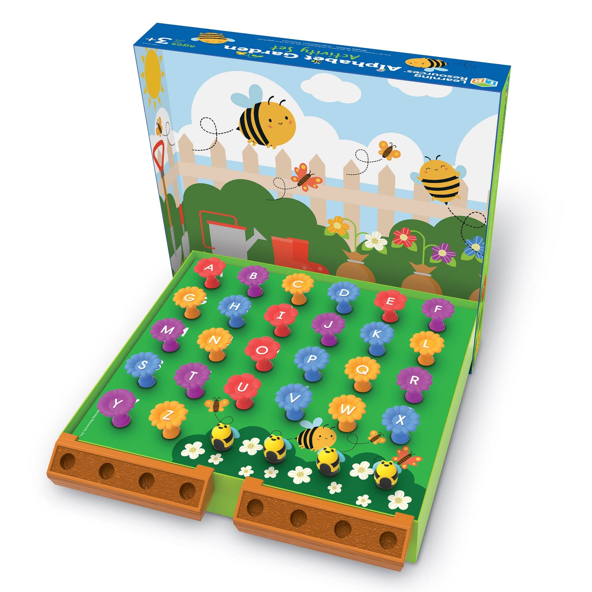Learning Resources Alphabet Garden Activity Set - 45 Pieces, Age 3+ Educational Indoor Games, Preschool Alphabet, Toddler Brain Toys, Toddler