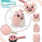DolliBu Snug Mooshies Pig Stuffed Animal - Wild Life Super Squishy Soft Sensory Plush Toy for Girls and Boys, Cute Small Kids Plush Animal Friend