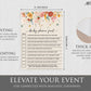 All Ewired Up 50 Baby Shower Family Feud Game Cards, Gender Neutral, Wildflower, Baby in Bloom