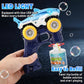 Shark Bubble Machine Gun,Bubble Blaster, LED Lights &2 Bubble Solution,Blue