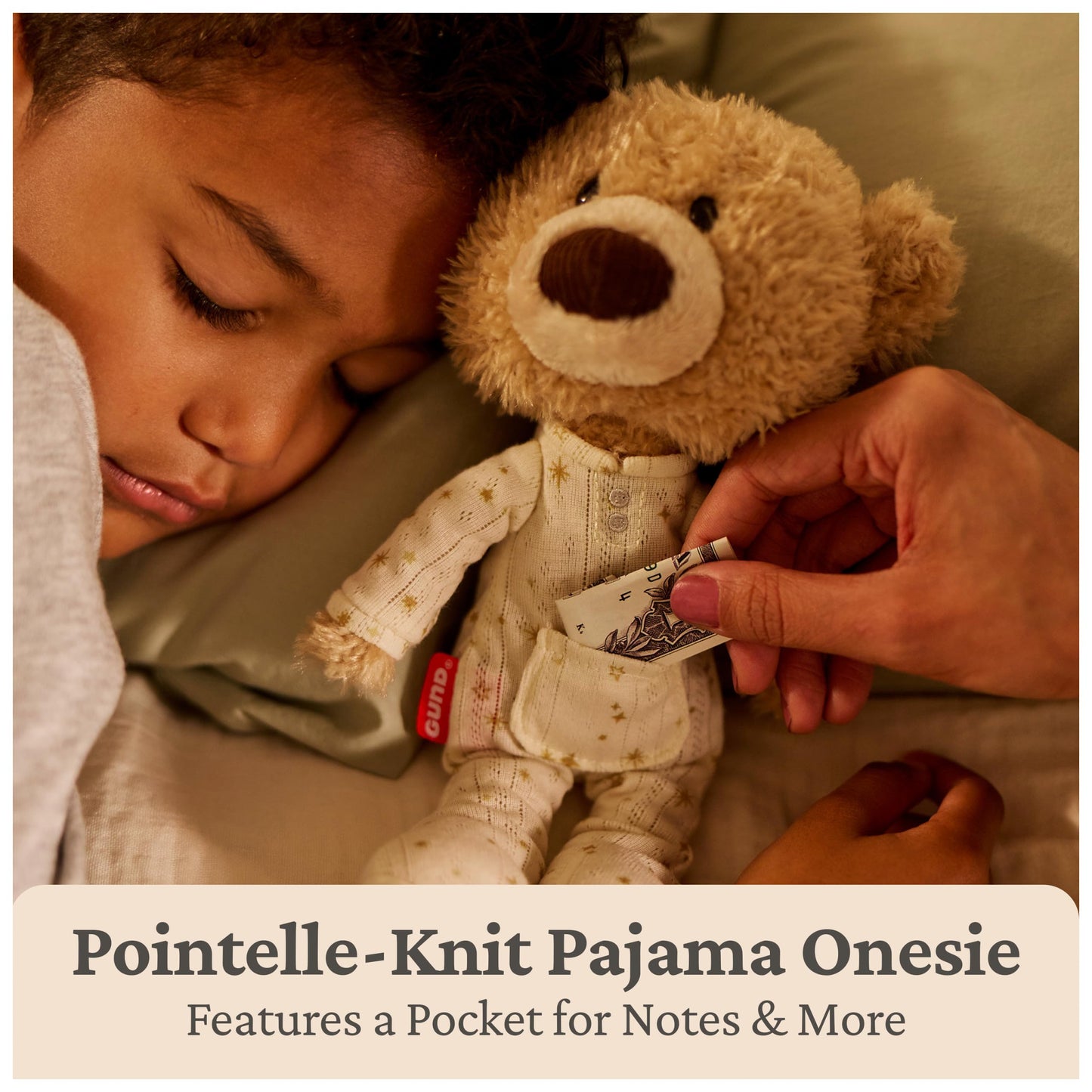 GUND Lost Tooth Toothpick 10-Inch Teddy Bear with Pajamas