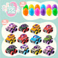 JOYIN 12 Pcs Easter Eggs Filled with Pull Back Monster Cars, Easter Trucks Cars for Kids Egg Hunt, Basket Stuffers Filler and Classroom Prize