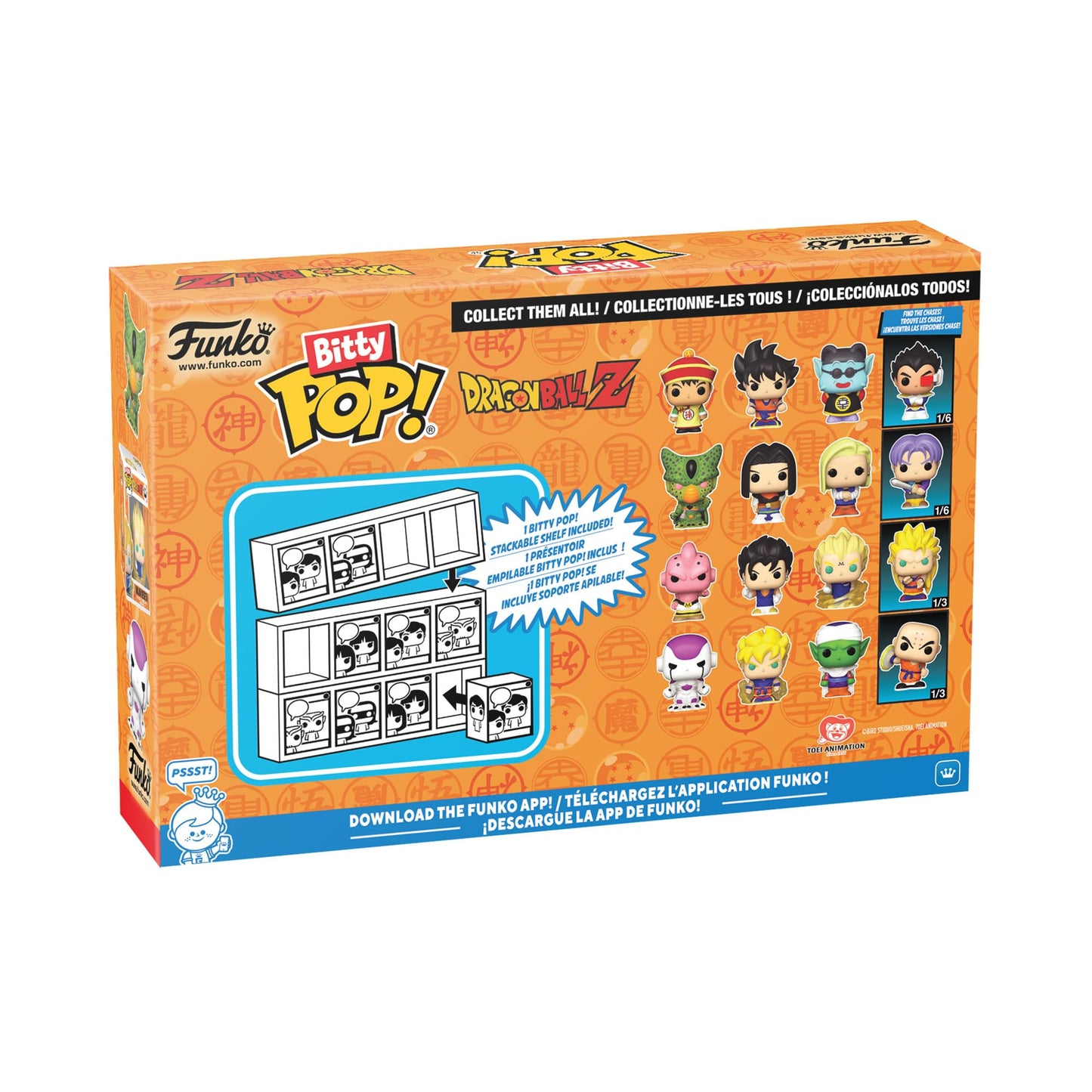 Funko Bitty Pop! 4-Pack: Dragon Ball Z - Frieza, Super Saiyan Goku, Vegeta, and a Mystery Figure - 0.9 Inch (2.2 Cm) - Anime Collectable - Stackable