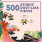 eeBoo Birds By the Sea 500 Piece Round Jigsaw Puzzle, 23" Diameter