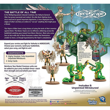 Renegade Game Studios Heroscape Expansion Elites of Ullar & Ranoc Vipers Tabletop Miniatures Strategy Game