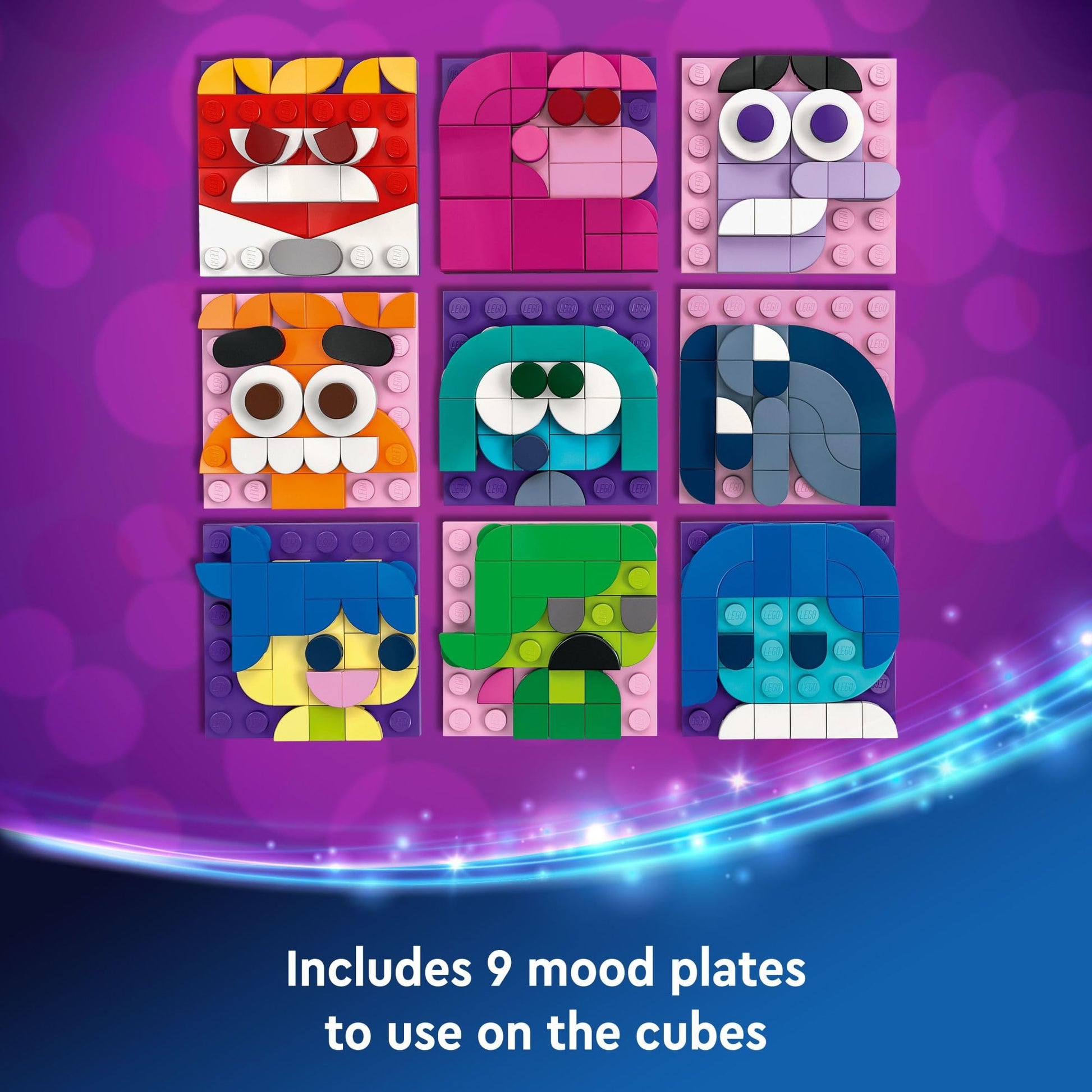LEGO|Disney Inside Out 2 Mood Cubes from Pixar, Disney Toy Building Kit from The Movie, Fun Fantasy Toy to Share Emotions, Disney Gift Idea for Movie