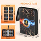4-Pocket Trading Card Binder Bundle with 50 Sleeves Holds 400 Cards, Zipper Card Holder Album for Game and Sports Cards Collectors - Black