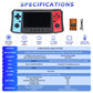 KNEELEVER Handheld Retro Game Console, 4.5 Inch IPS Screen Portable Gaming System with 256GB TF Card, Dual 3D Joysticks, RGB Light Rings, USB-C