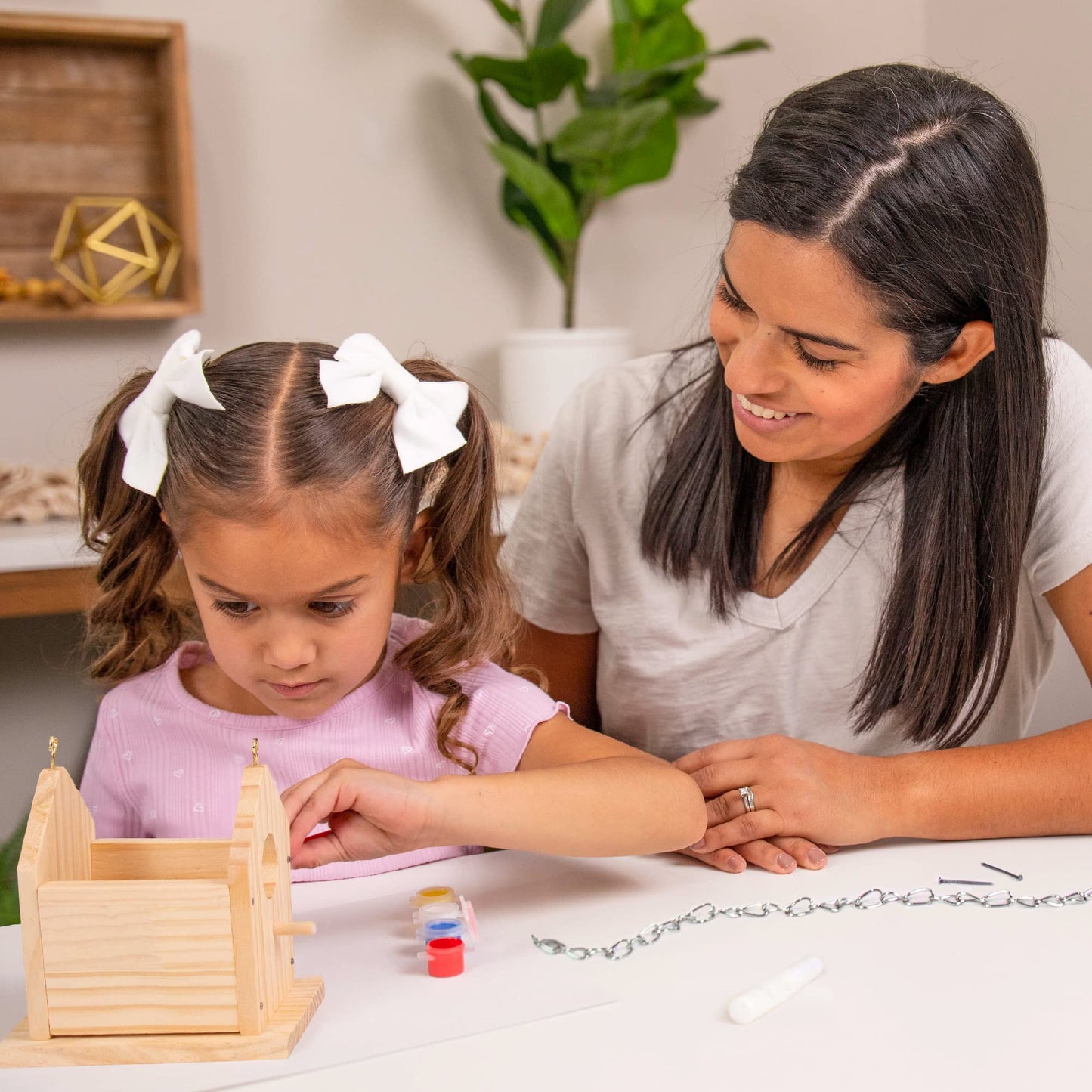 Hapinest Wooden Bird Houses to Paint and Build, Birdhouse Kit for Kids, Wood Painting Building Projects Fun Activities Arts and Crafts for Kids Ages