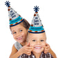 Big Dot of Happiness Go, Fight, Win - Sports - Cone Happy Birthday Party Hats for Kids and Adults - Set of 8 (Standard Size)