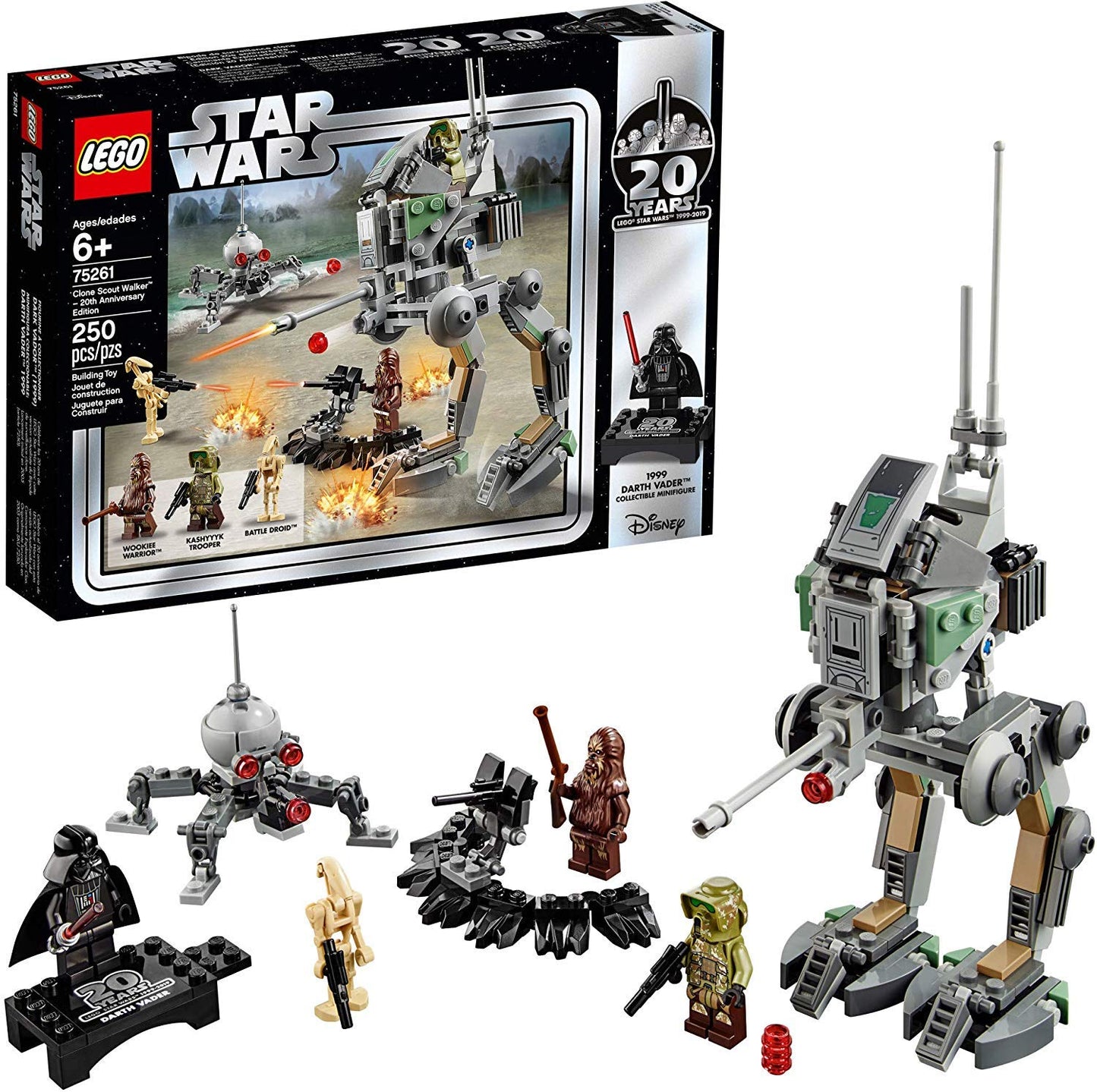 LEGO Star Wars Clone Scout Walker - 20th Anniversary Edition 75261 Building Kit (250 Pieces)