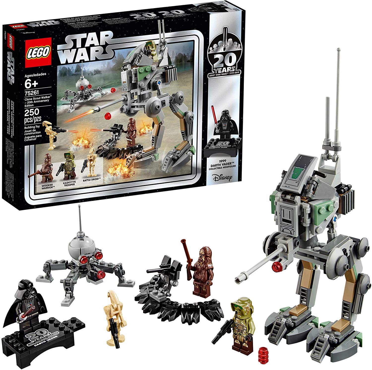 LEGO Star Wars Clone Scout Walker - 20th Anniversary Edition 75261 Building Kit (250 Pieces)