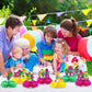 Barney Party Decorations Honeycomb Centerpiece, 7 Pieces Barney Purple Dinosaur Theme 3D Double Side Cake Toppers Table Centerpieces, Barney Photo