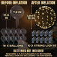 Light Up Balloons 10 Pack, 20 Inch Clear Balloons with LED Lights