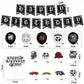 Wood Homing 51PCS Cholo Birthday Party Decorations, Early 2000s Party Kit for Teens, Old School Black Cholo Theme Balloons, Happy Birthday Banner