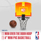 Franklin Sports NBA Atlanta Hawks Mini Over The Door Basketball Hoop - Kids Indoor Mini Basketball Hoop with Ball - NBA Fan Shop Toy for Bedroom +