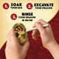 MindWare Dig It Up! Discoveries Dragon Eggs Dig Kit - Includes 12 Dragon Eggs with Toys Inside, Chisel Tools, Instruction Sheets & Excavation