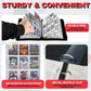 1008 Card Binder 9 Pocket, 3-Ring Trading Card Binder with 56 Page Removable Sleeves, High Storage Waterproof Trading Card Holder Collection Card