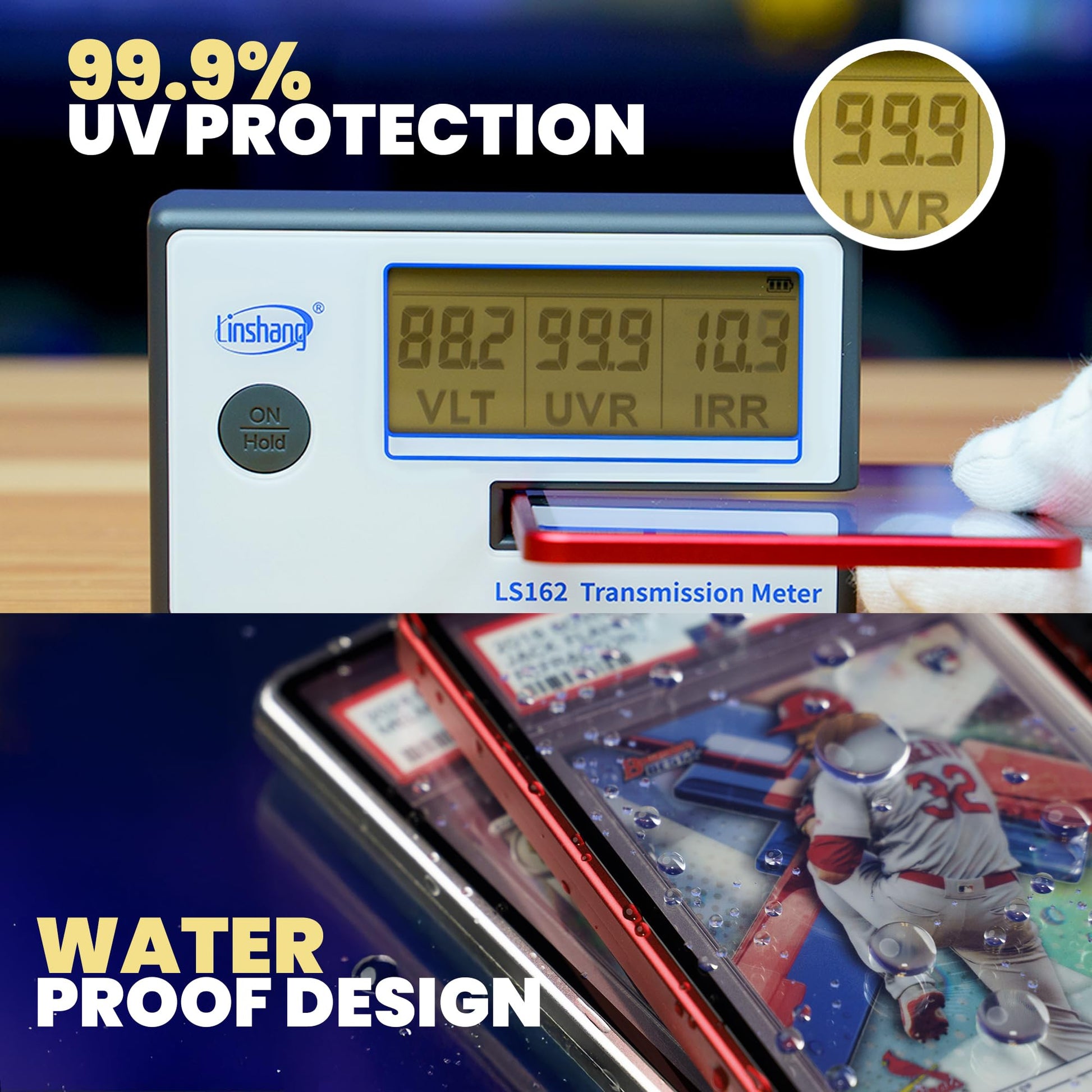 The Collector's Hubs Magnetic PSA Slab Guard 99.9% UV Resistant | Built-in Stand (Protect + Display) Shock Proof | PSA Slab Case | Slab Protector for