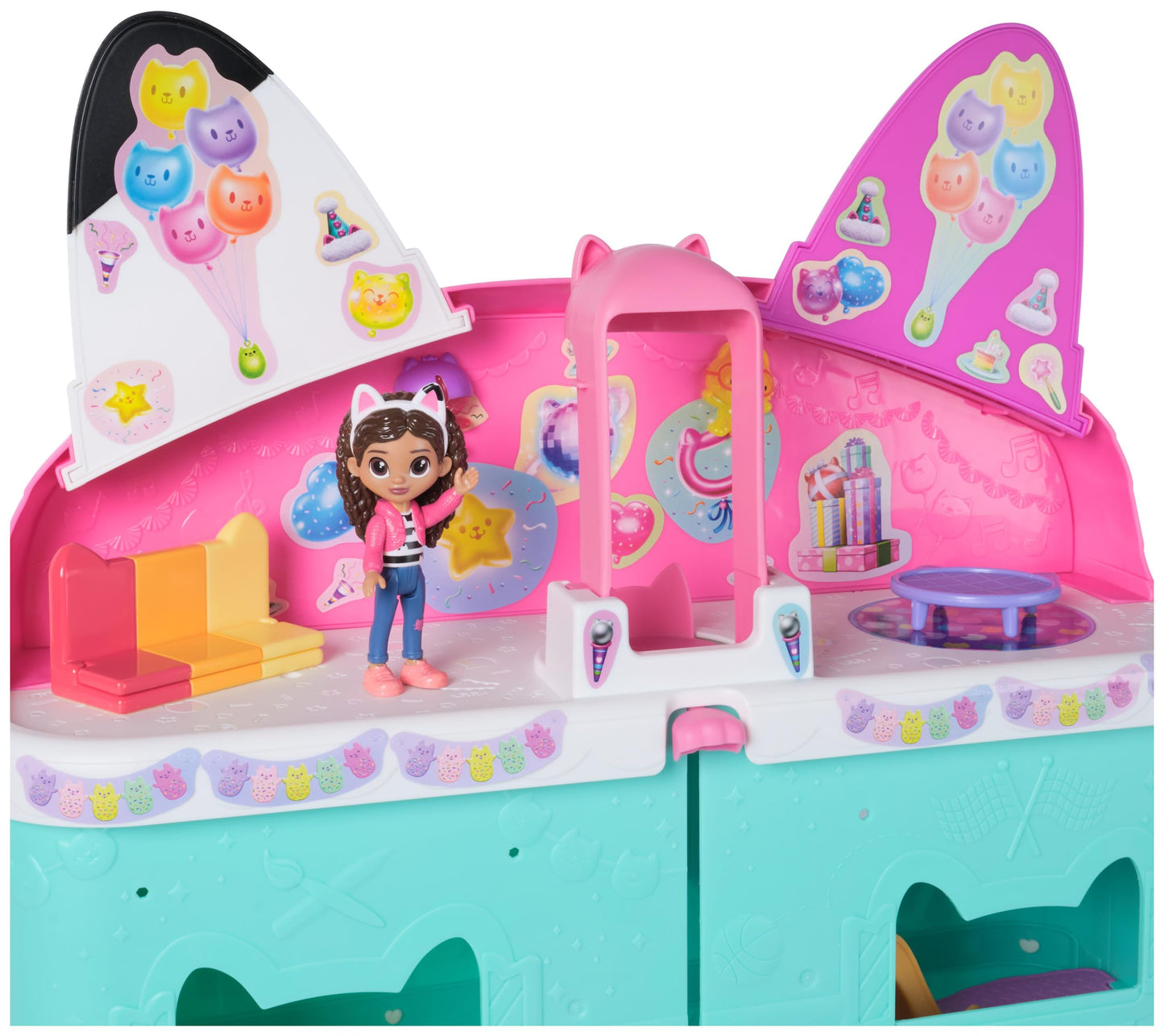 DREAMWORKS GABBY'S DOLLHOUSE: Gabby's Cat Dollhouse, Movie-Inspired Figure & Accessories, Toys for Boys & Girls Ages 3+