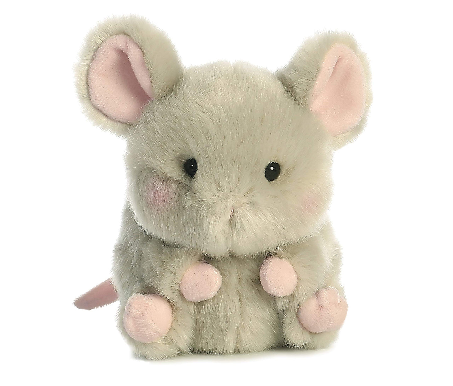 Aurora® Playful Rolly Pet™ Frisk Mouse™ Stuffed Animal - Compact Size for On-the-Go Fun - for Adults, Kids, Birthdays, and Anniversaries - Gray 5