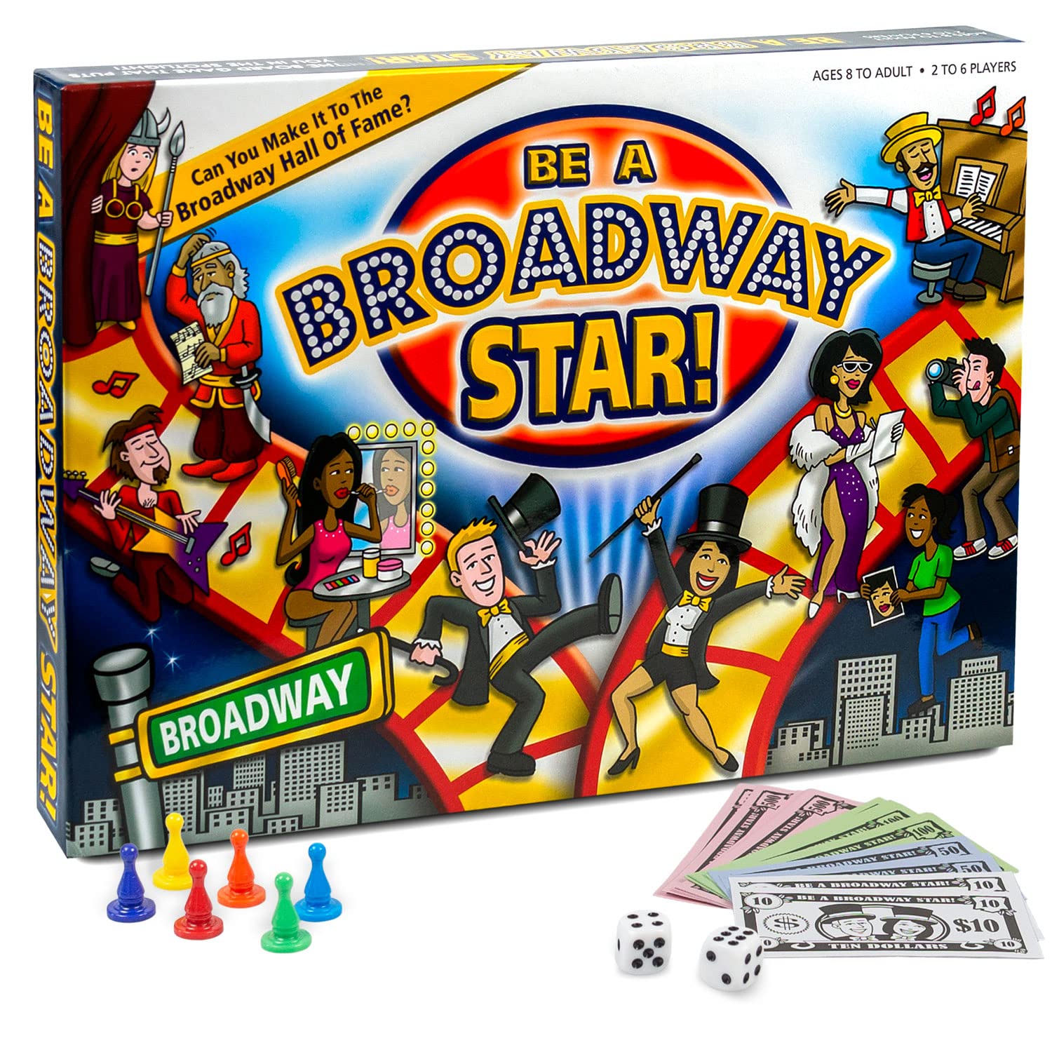 BE A BROADWAY STAR! - The Classic Theater and Musical Trivia Board Game That Puts You in The Spotlight | Party Game for Theater Lovers | Holiday