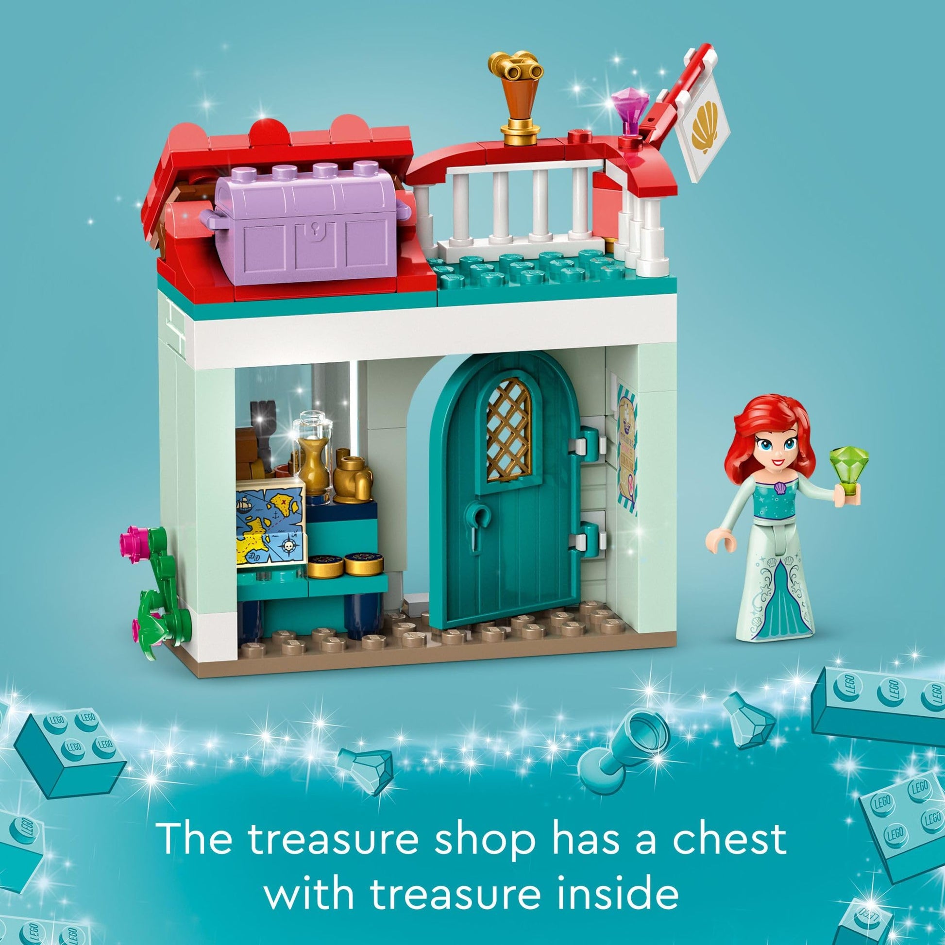 LEGO Disney Princess Market Adventure Building Toy Set - Pretend Play Disney Toy Figures & Playsets for Girls & Boys, Ages 6+ - Gifts for Kids,