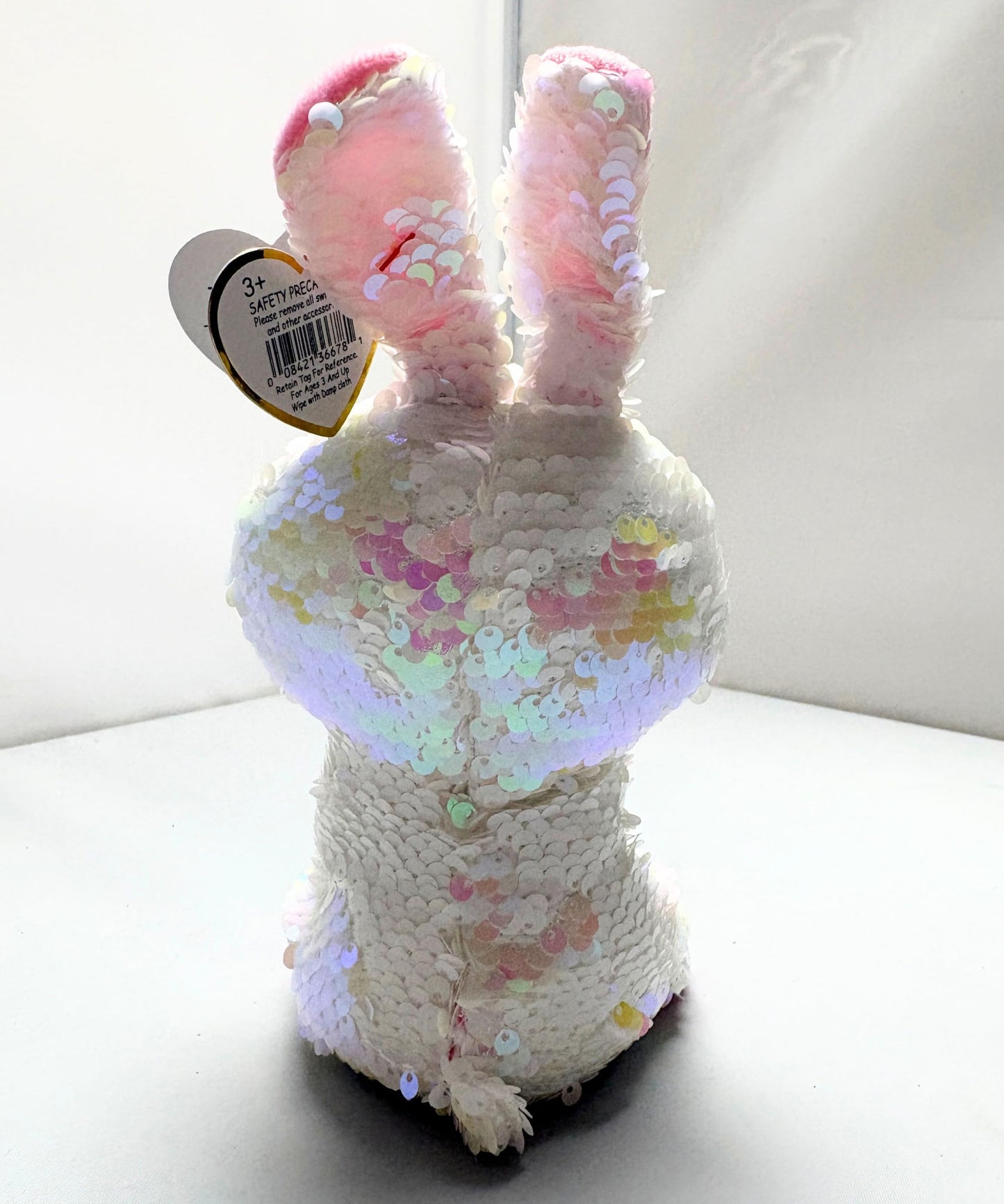 Ty - Flippables Small-Plush Sequins Bonnie The Rabbit 15 cm, TY36678, Multi-Colour