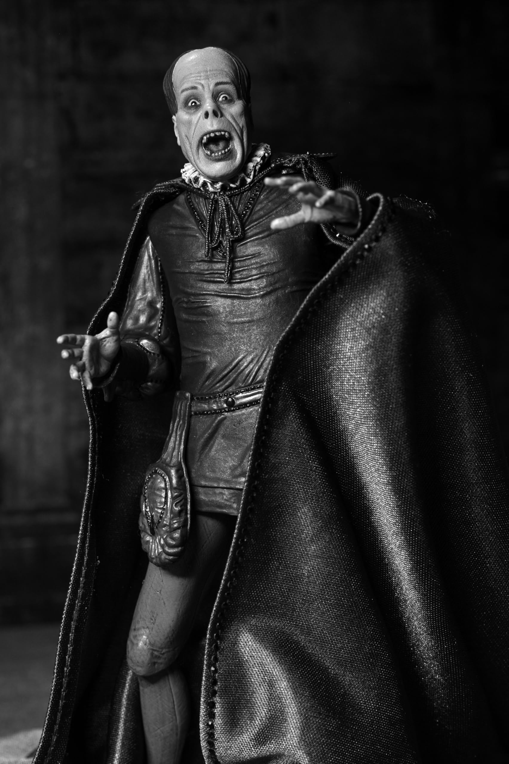 NECA Phantom of the Opera (1925) - 7” Scale Action Figure - Ultimate Phantom of the Opera Masque of the Red Death (B&W)