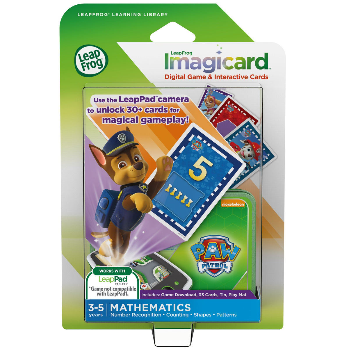 LeapFrog PAW Patrol Imagicard Learning Game (for LeapPads Epic), Brown/A, Model:80-39302E