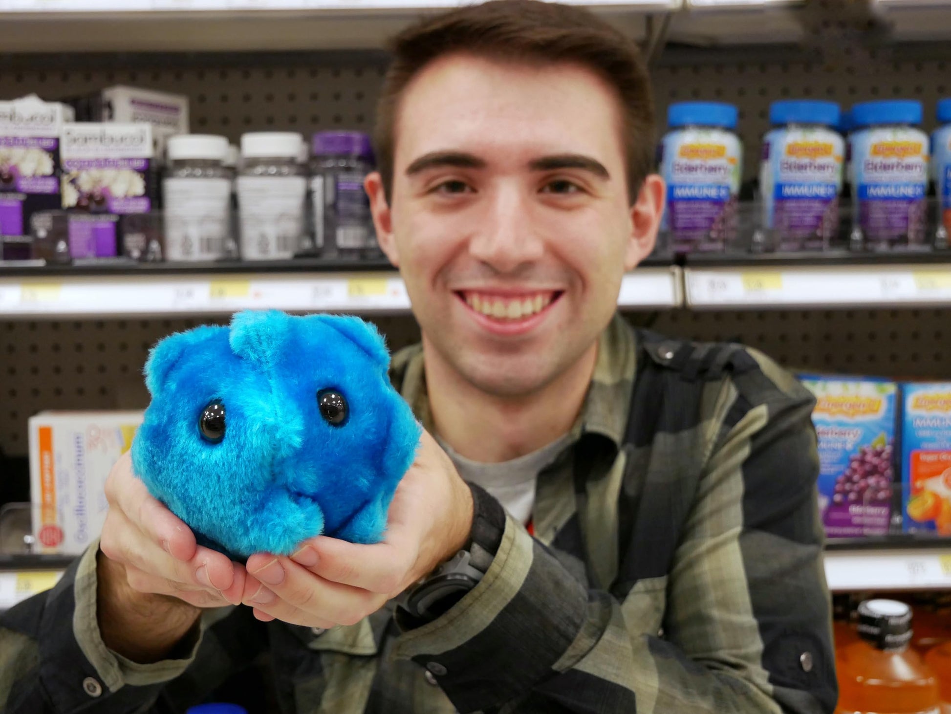 GIANTmicrobes Common Cold Plush, Pediatrician Gifts, School Nurse Gifts, Cold Care Package, Present for Sick Friend, Funny Doctor Gift, Biology Gift