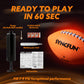 SYNCFUN Glow in the Dark Football for Boys, Light Up Football for Night Outdoor Sports Games, Red Glowing Ball, Ball Accessories Gifts for Teen Boy