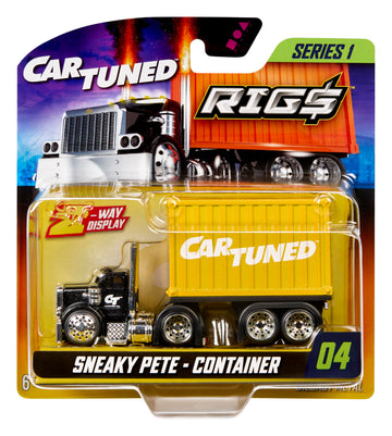 CarTuned™ Rig$ Container Case- Sneaky Pete, Yellow and Black DieCast Truck, Style 4