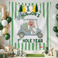 SHERKARMIU Golf-Themed 1st Birthday Fabric Banner