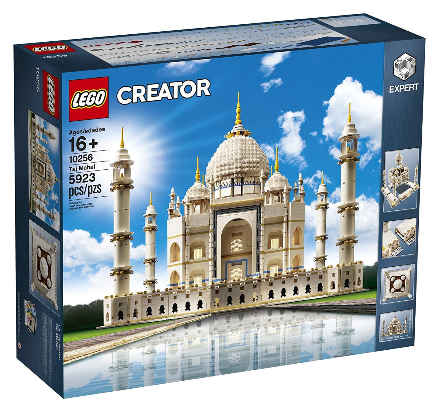 LEGO Creator Expert Taj Mahal 10256 Building Kit and Architecture Model, Perfect Set for Older Kids and Adults (5923 Pieces)
