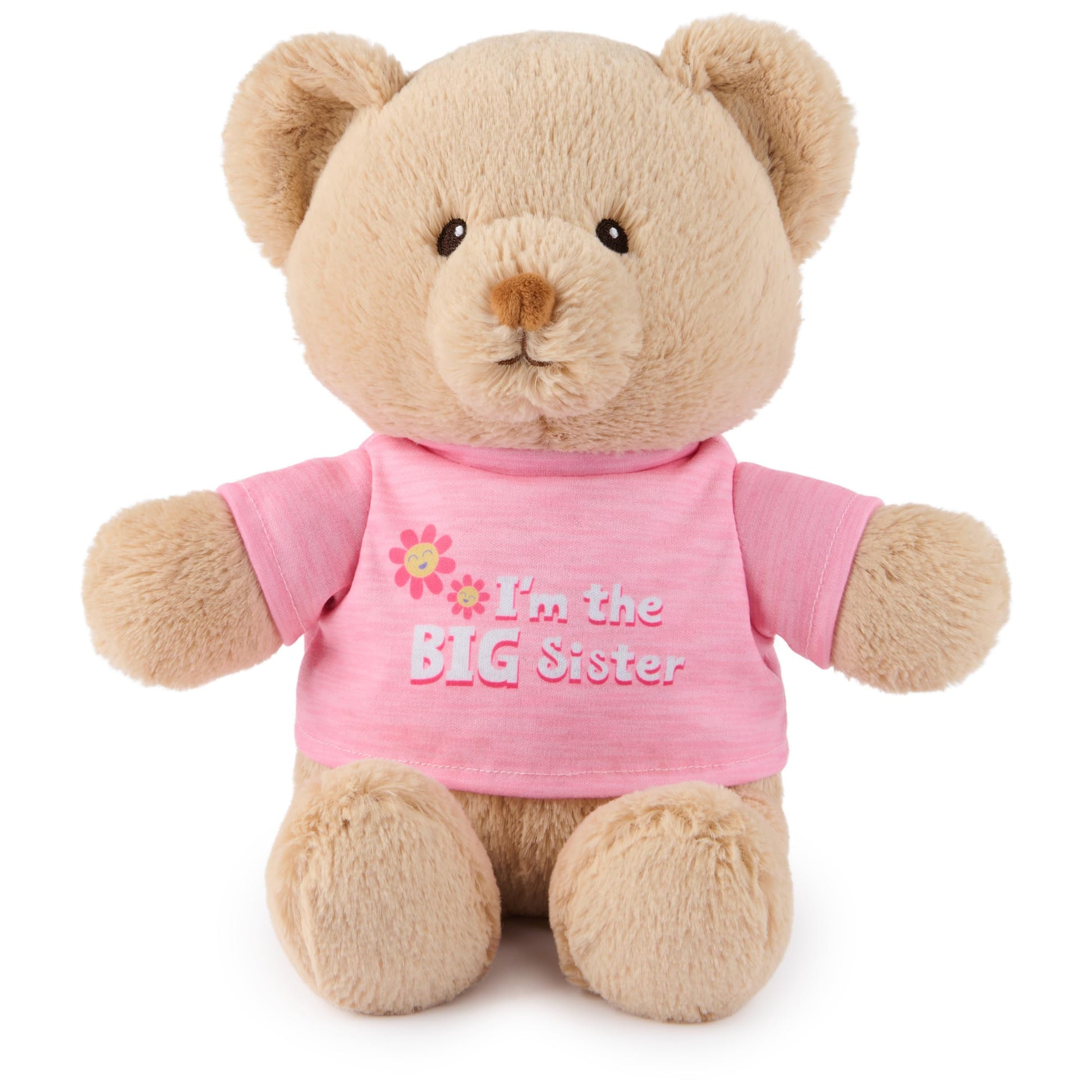 GUND Sustainably Soft “I'm the Big Sister” 12" Bear with T-Shirt, Ages 0+