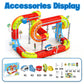 Electric Magnetic Train Toys Set- Flexible Race Track for Kids 3 4 5 6 7 8,stem Gravity Magnetic Roller Car Track for Toddlers,3D Infinity Cube Track