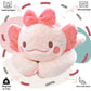 uoozii 20" | 4 Pounds Pink Axolotl Weighted Stuffed Animals with Unscented Microwave Heating Pad Inside, Cute Coolable Heatable Weighted Plush Warm