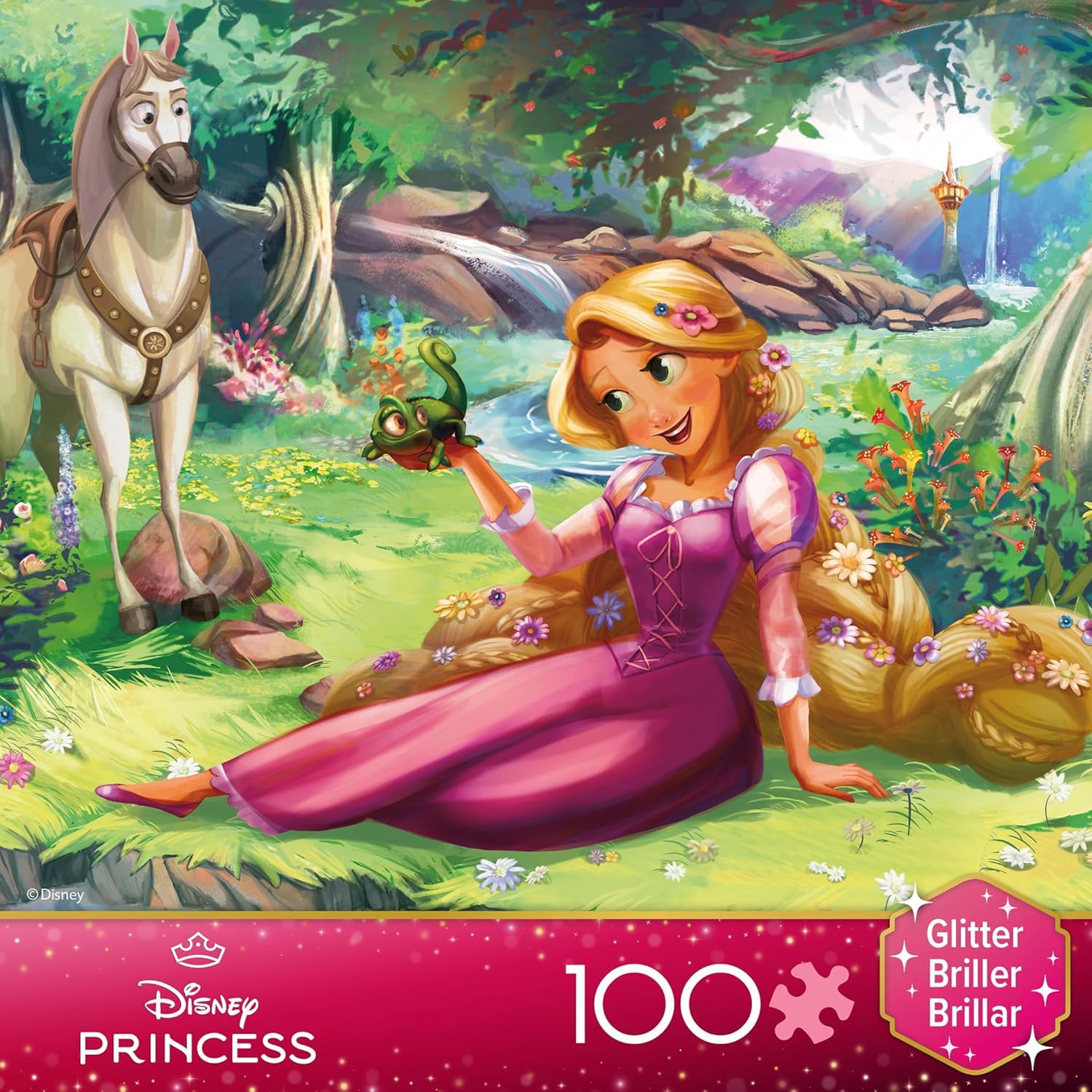Ceaco - Disney Rapunzel and Pascal - 100 Piece Puzzle for Kids Ages 6-8