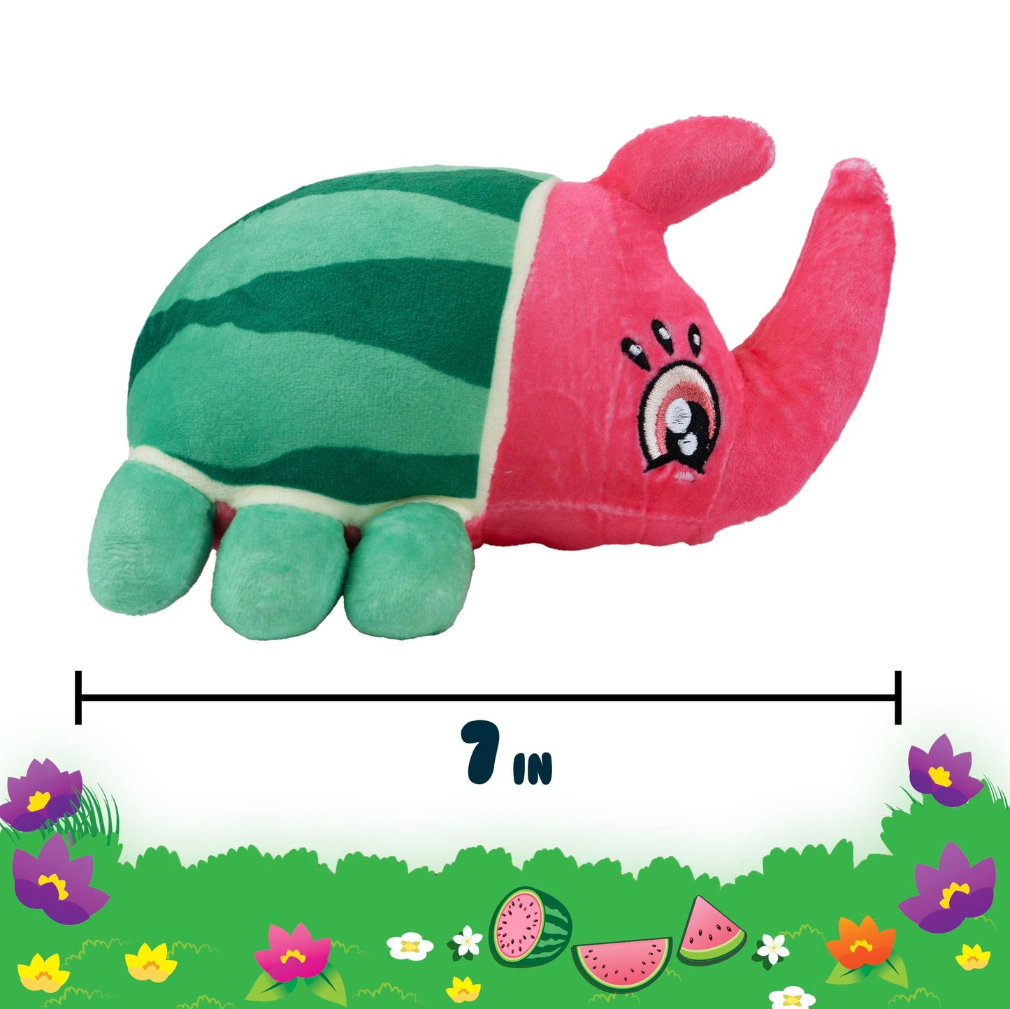 Snuggle Bugs (Rhino Beetle) - Watermelon Scented Plush Toy - Aromatherapy Gift for Kids, Collectible Stuffed Animal, Cute Bug Plush, Stress Relief