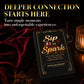 Sip or Spark Couples Card Game, a romantic twist on Truth or Dare,120 cards, Date Night Cards for Two, Relationship Challenge Deck, Funny Questions