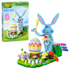 Brickcraft Bricktanicals Bunny Artist Building Set for Kids Ages 8+ - 310 Piece Brick Kit with Color Markers & Customizable Egg, Creative STEM Arts