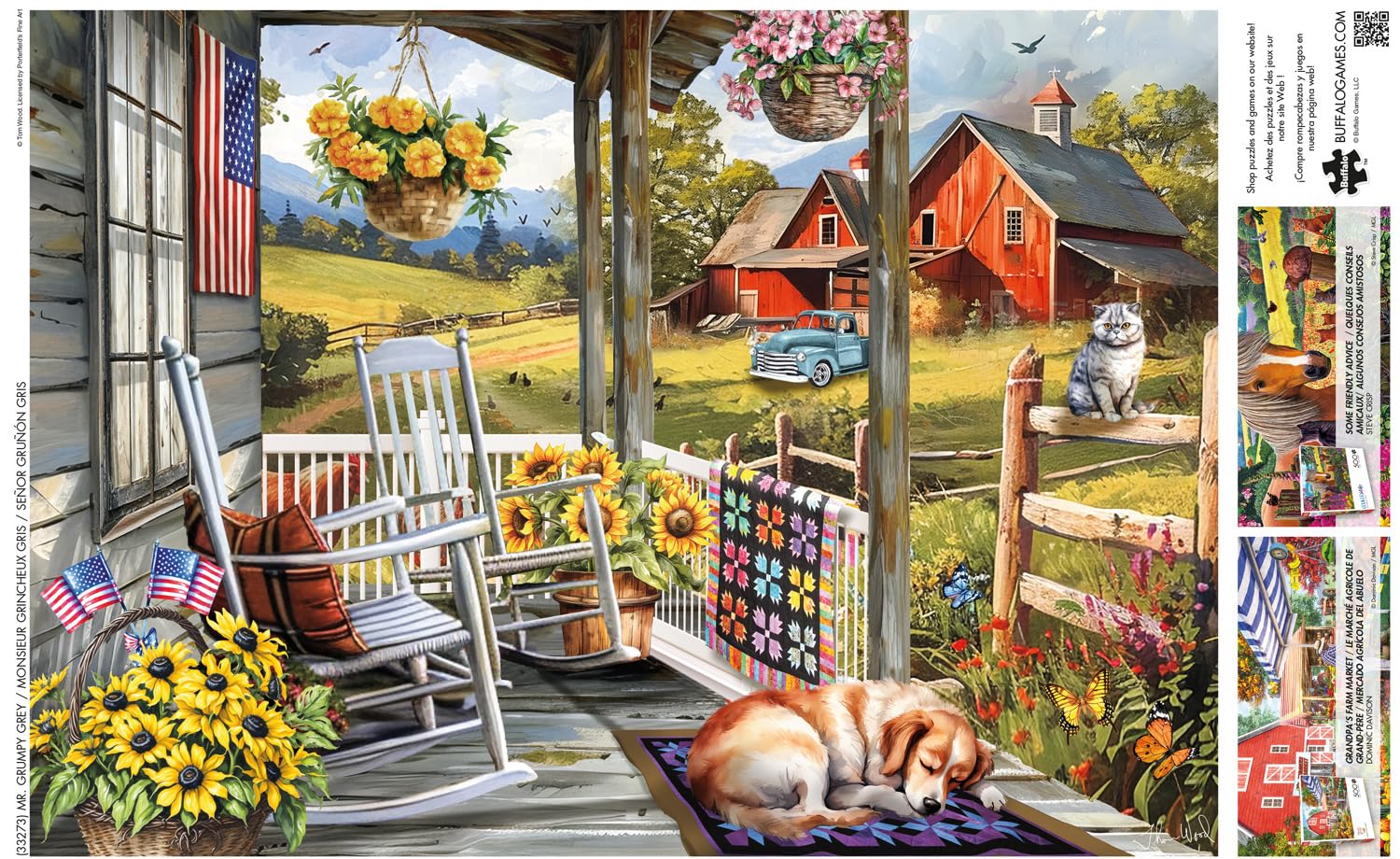 Buffalo Games - Mr. Grumpy Grey - 500 Piece Jigsaw Puzzle for Adults