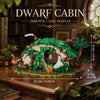 GHQYTPR Dwarf Cabin Building Block Set 1088 Pcs Fantasy Halfling Village Architecture Model Kit for Adults & Teens Movie Magic Hole Home Office Desk