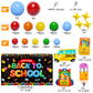 Back to School Decorations, 151PCS Back to School Balloon Garland Arch kit with Large Welcome Back To School Backdrop Banner for First Day of School
