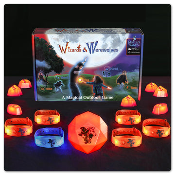 A Magical Glow-in-the-Dark Outdoor Game: Wizards & Werewolves: | 4-10 Players | Camping Games | Scavenger Hunt | Outdoor Toys for Kids 8-12+ | Teen