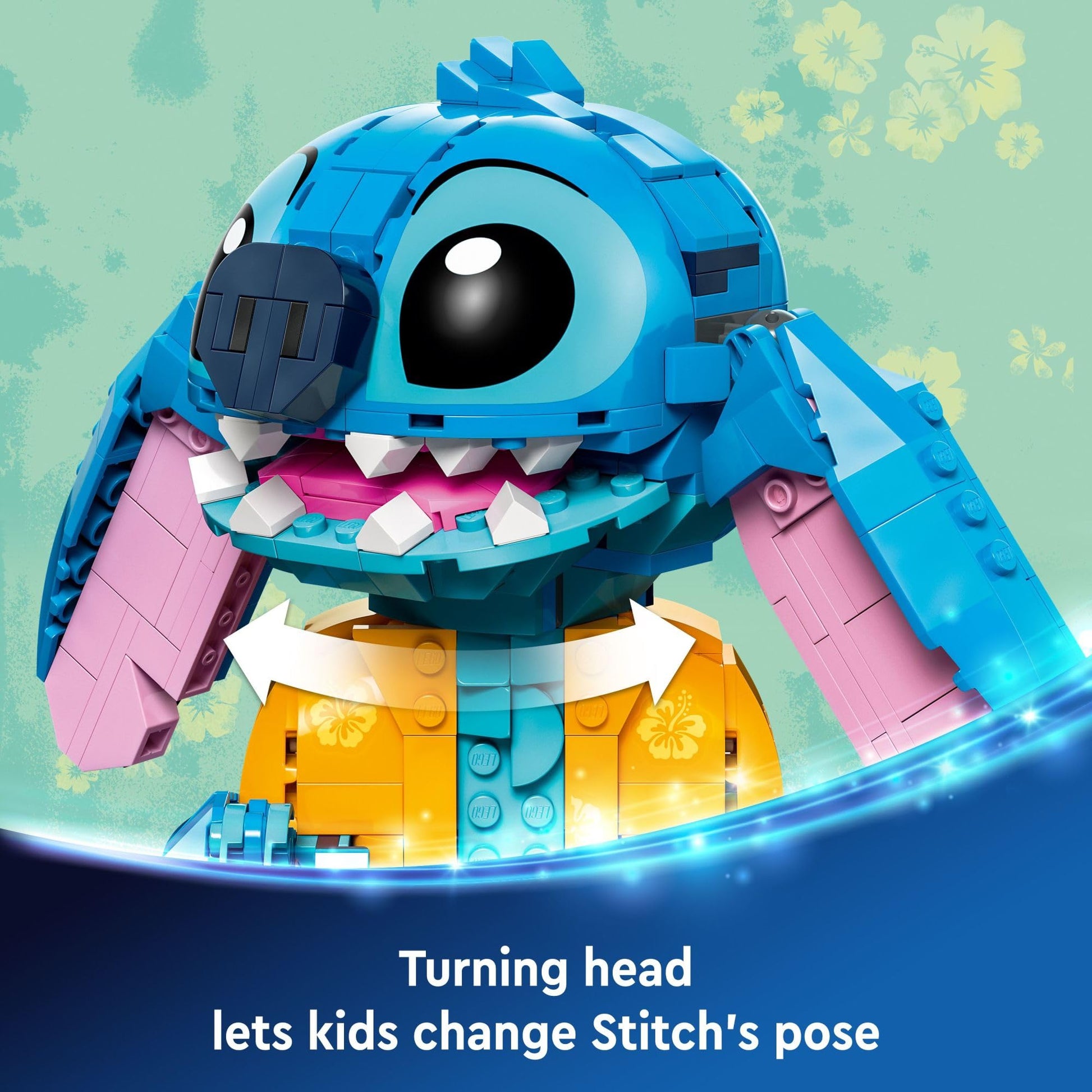 LEGO Disney Stitch Toy Building Kit, Disney Toy for 9 Year Old Kids, Buildable Figure with Ice Cream Cone, Fun Gift for Girls, Boys and Lovers